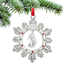 Horse Ornament, Christmas Snowflake Ornaments 2025, Horse Gifts for Women, Xm...
