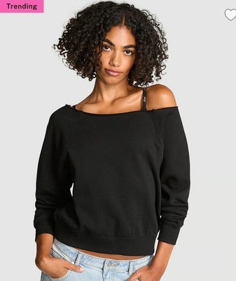 Vspink One Sholder Sweater  Black Size M