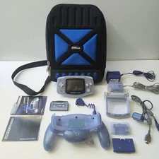 Nintendo Game Boy Advance AGB-001 Clear W Soft Case And Accessories 1 Game