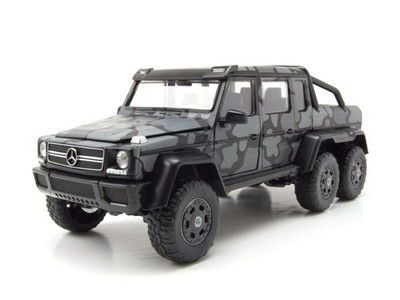 Mercedes G63 AMG 6x6 Pink Slips Pick Up grau schwarz Modellauto 1:24 Jada Toys