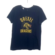 Drexel University Dragons Tshirt Womens Small Blue New Gildan Fanwear