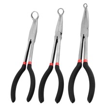 3Pcs 11" Hose Gripper Plier Set,Long Reach Hose Grip Pliers,5/16,1/2,3/4"
