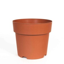 Plastic House Plant Pot 19cm Terracotta
