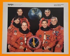STS-59 PRIME MISSION CREW SIGNED AUTOGRAPHED INSCRIBED LITHO SCCS VERIFIED