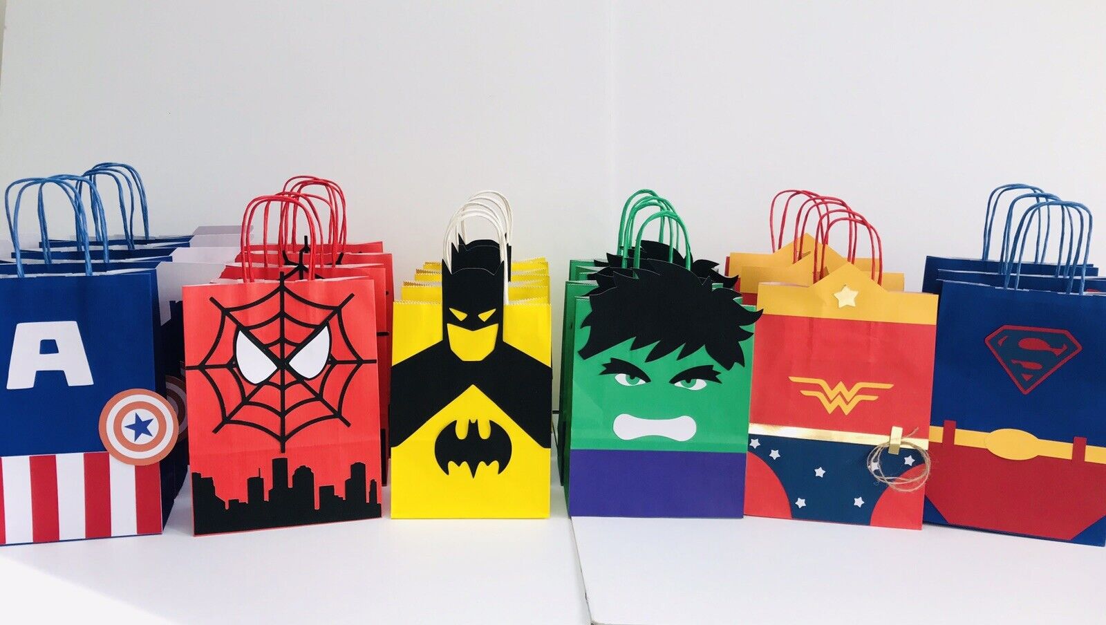 Superhero party favor bags - Chickabug