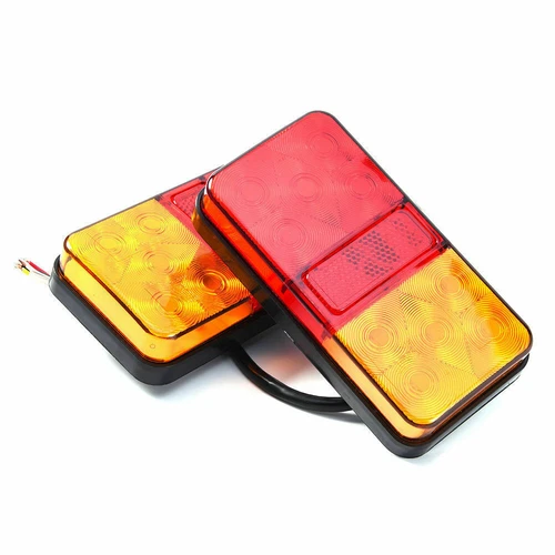 2x LED 12V Waterproof Tail Lights Kit RV Camper Trailer Truck Rear Turn Signal - Picture 10 of 13