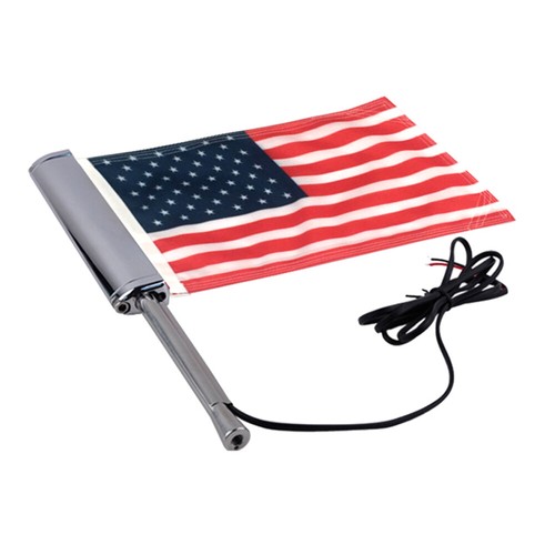 American Flag LED Flagpole Red Light Left For Honda Goldwing GL1800 2018-2020 - Bild 7 von 8