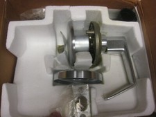 SCHLAGE EXIT LOCK A25D SAT 626  LATCH 10-025 STRIKE 1-3/8" TO 1-7/8" DR 2-3/4"BS