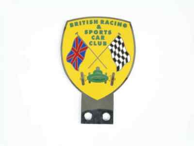 Vintage Car British Racing & Sports Car Club Badge / Front Grill 