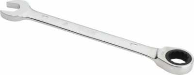 Proto 17mm Combination Wrench 0� Offset Angle, 8-7/8'' OAL, Steel, Chrome Finish