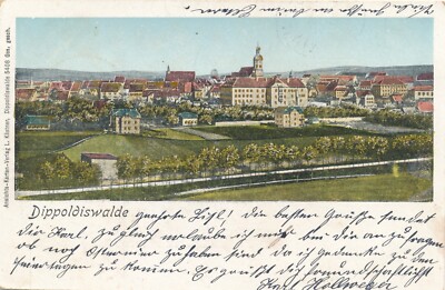 Nr.5243  Luna PK Litho Dippoldiswalde  Sachsen um 1910
