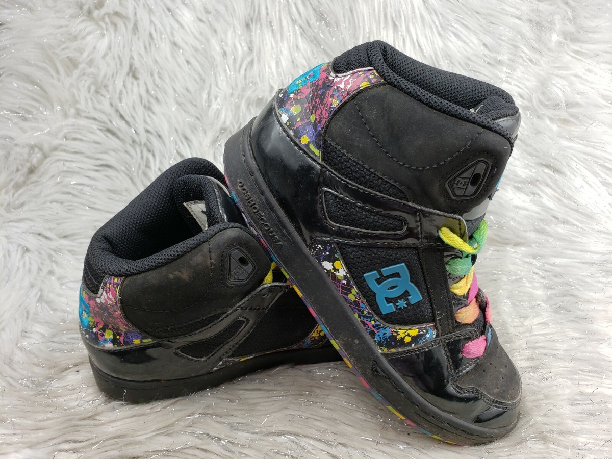 Dc Skate Rainbow Dc Shoes DC SHOES Black Paint Splatter Rebound