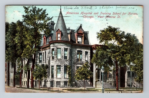 Chicago IL-Illinois, American Hospital & Training School, Vintage Postcard
