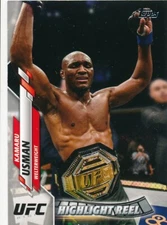 #97 KAMARU USMAN 2020 Topps UFC HIGHLIGHT REEL