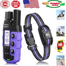 Waterproof Dog Shock Collar - Train 2 Dogs, Long Battery Life, Light Purple
