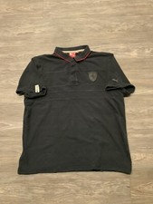 Puma X Scuderia Ferrari 10th Anniversary Racing Car Black Polo Shirt Sz. XL