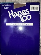 Pantyhose 1994 Hanes Too NWT Size AB Barely There Style 116 Sheer Reinforced Toe