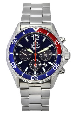 Orient Black Dial Solar Diver's 200M Men's Watch RA-TX0201L10B