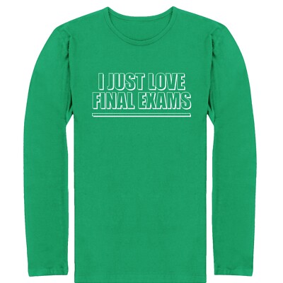 Abschlussprüfung Langarmshirt College Student Prüfungswoche Sarkastisch Langarm Oberteil