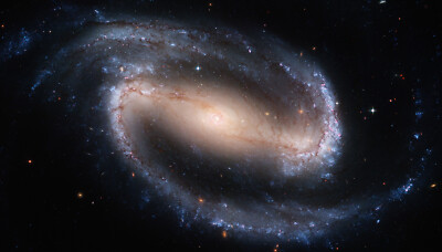 Barred Spiral Galaxy NGC 1300 Hubble Telescope Space Photo Poster Art Print