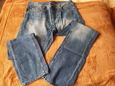 + Mustang Blue Jeans - New Oregon Tapered Slim Fit / Low Rise - 36/36 - Herren