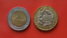 LOTTO 2 MONETE FDC - 1000 LIRE 1997 CONFINI ERRATI + 500 LIRE 1982