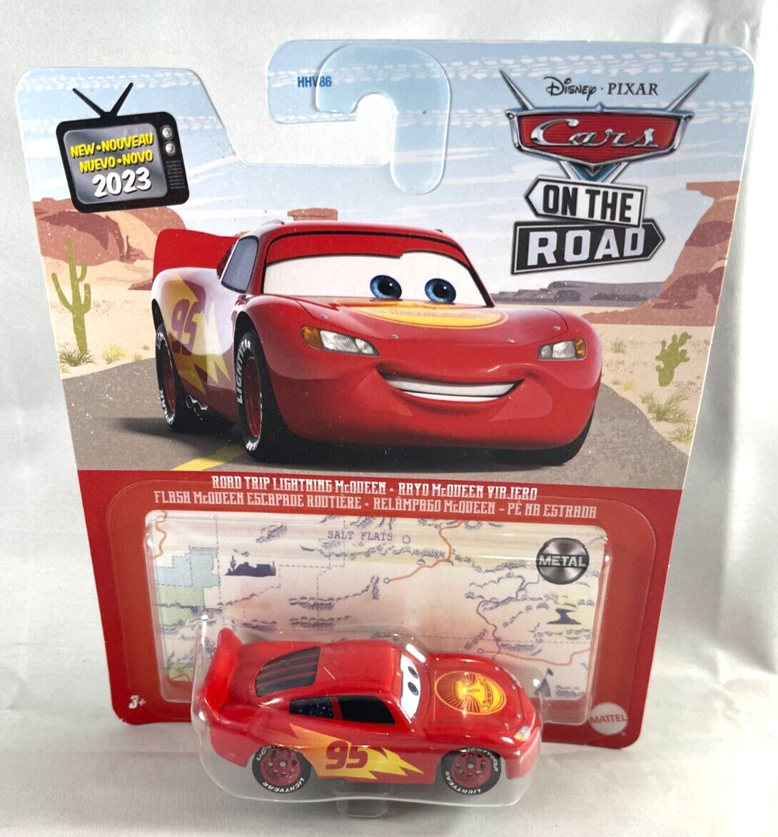 Disney Pixar Cars ROAD TRIP LIGHTNING MCQUEEN 2022 Metal NEW