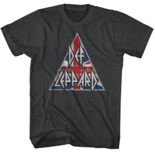 Def Leppard British Triangle Logo Men's T Shirt Rock Band Merch