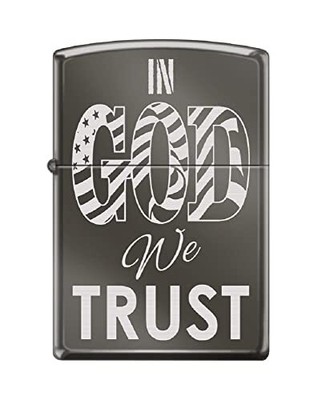 Zippo Lighter- Personalized Americana Eagle USA Flag in God We Trust #Z6028