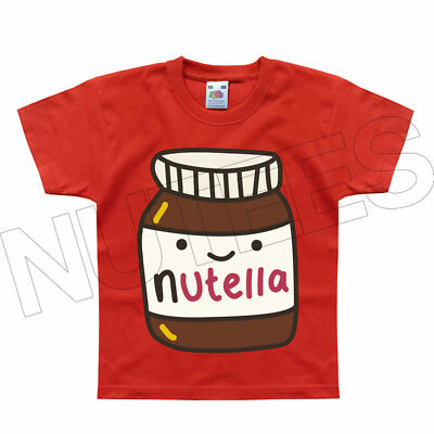 Nutella Funny Chocolate Hazelnut Spread Kids T-Shirt 1-2 to 14-15 Years