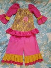 2 pc lot THE HOLLYWOOD RANCH sz 4T sooooo beautiful... party outfit pants shirt — photo 2