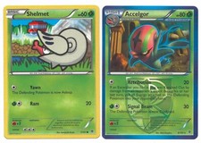 Pokemon Cards: Accelgor 8/101 & Shelmet 7/101 Plasma Blast Set Rare! NM