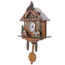Traditional Cuckoo Clock Wooden Pendulum Wall Decor