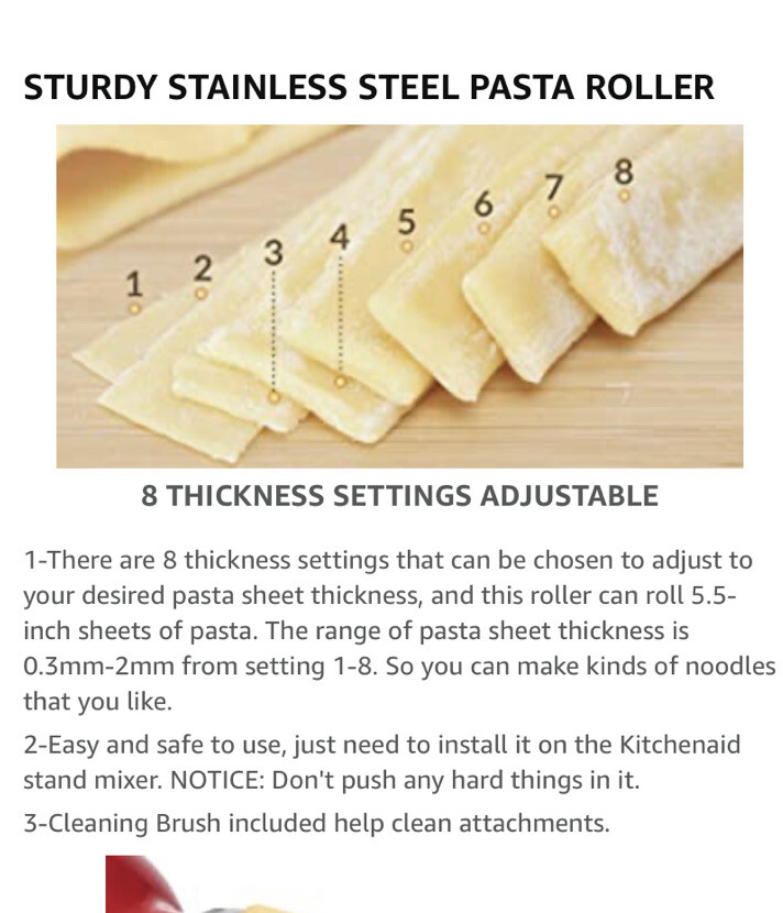 AIRPRO ZACME Pasta Maker Attachment For KITCHENAID eBay