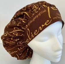 Bible Verse Christian Print Size Large Medical Bouffant Scrub Cap Surgery Hat