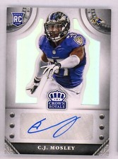 C.J. Mosley 2014 Crown Royal Auto Rookie Signatures Serial #d 30/50 Ravens