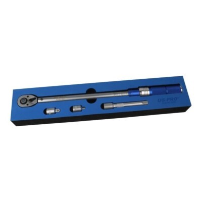 US PRO TOOLS 1/2'' DR KALIBRIERTER DREHMOMENTSCHLÜSSEL 13,6-240NM Chrom Molybdän
