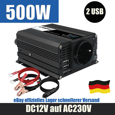 CONVERTITORE DI TENSIONE Auto, Inverter Auto 12V A 220V Convertitore - Foto 3