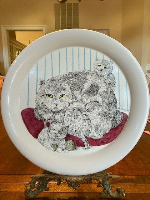 FORNASETTI トレイ VINTAGE FORNASETTI MILANO METAL CAT TRAY 16