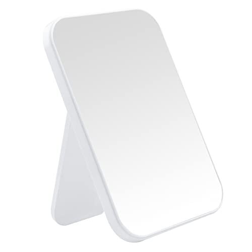 Desktop Makeup Mirror, 8 Inch Portable Mirror, Simple Folding Makeup White