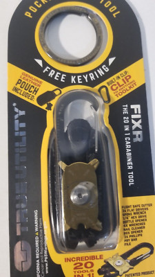 True Utility FIXR 20-in-1 Pocket Multi-Tool  + Outdoor Products  Waterproof Case