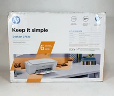 HP DeskJet 2752e All-in-One Wireless Color Inkjet Printer ~ SEALED
