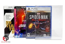 Custom Box Protector for Sony Playstation 5 Game Cases PS5 & PS4 (5 PK)