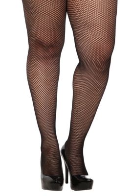 TORRID FASHION BLACK SPANDEX FISHNET FOOTED TIGHTS PLUS SIZE 1X/2X 3X/4X 5X/6X