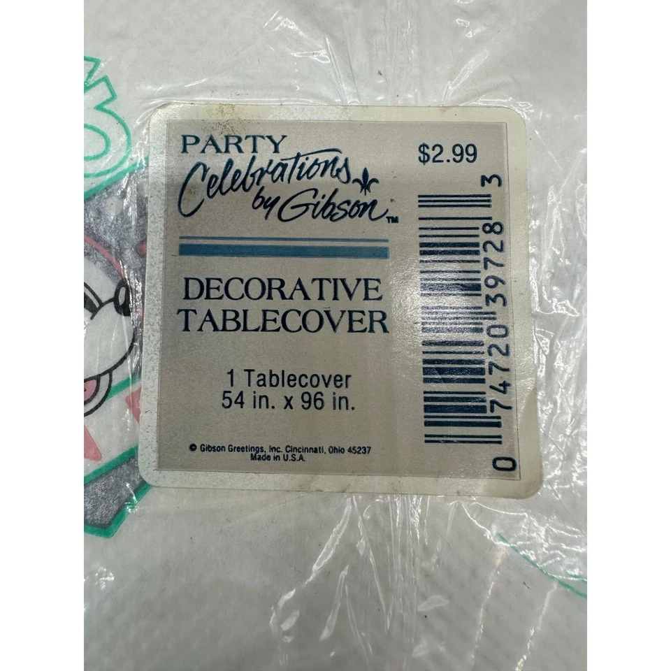 Mantel de papel vintage Mickey Mouse Disney Diner retro años 50 rosa verde menta Foto 4 de 4