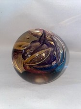 Colin Terris - caithness Scotland glass paperweight 253 Of 750 Magic Roundabout