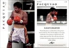 2024 Leaf LEGEND MANNY PACQUIAO #L-06