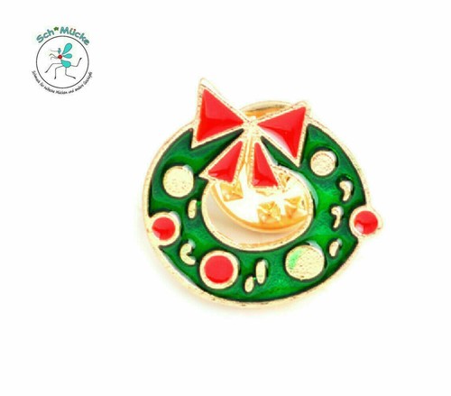 Anstecker Brosche Weihnachten Glocke Kranz Horn Tannenbaum Advent 