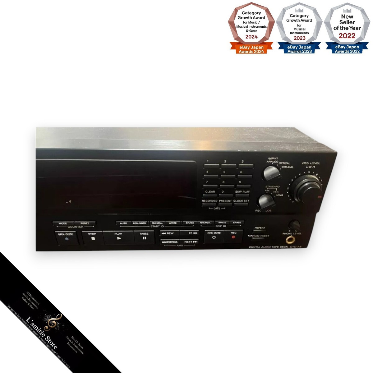 SONY DTC-A8 デジタルオーディオテープデッキ ジャンク Sony DTC-A8 Digital Audio Tape Deck Black JP DAT Equipment DTCA8