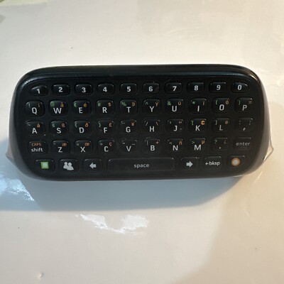 Official OEM Microsoft Xbox 360 Chatpad (Black) Keyboard Attachment-Tested